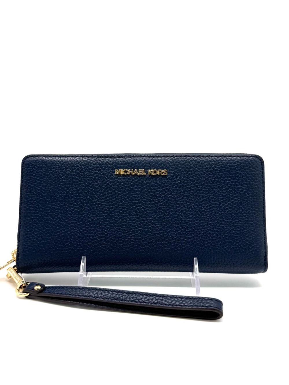 Michael Kors Large Continental Wallet Navy Blue - Picture 2 of 8